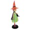 December Diamonds 10.0 Inch 10" Witch With Orange Hat Halloween Figurine , Lightweight Halloween Decor Halloween Mid Century Modern